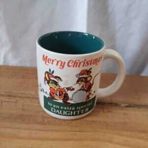 Vintage Christmas Mug Daughter